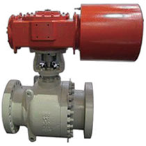 Slag locking ball valve