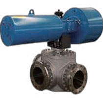 Three-way ball valve